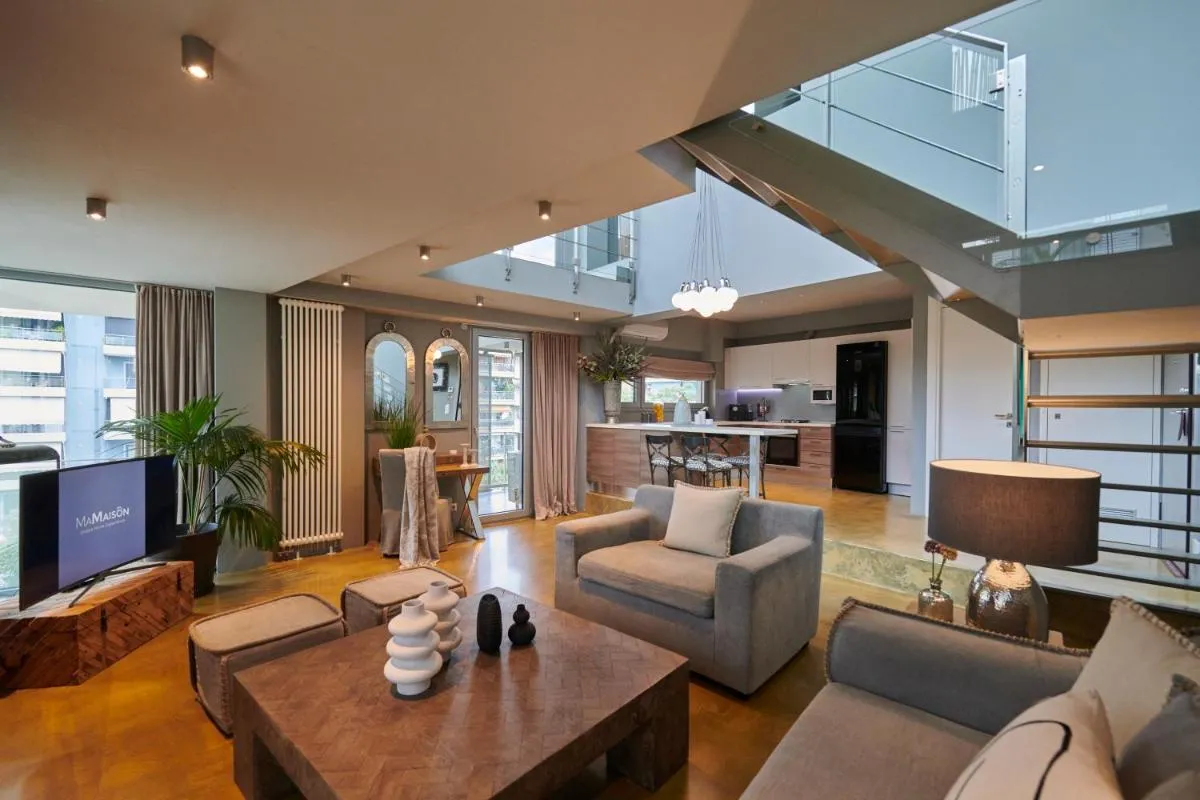 Image 2 of Ma Maison No5 Penthouse Loft, Private Heated Pool, Acropolis view, Ultra high speed Internet 300 Mbps, Short walk to Acropolis, Parking upon request, 1′ from metro