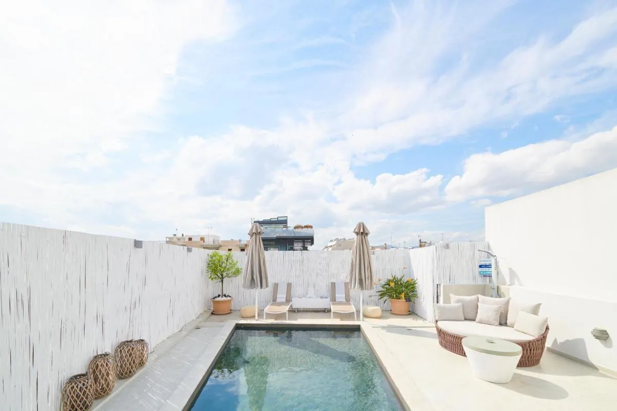 Image 3 of Ma Maison No5 Penthouse Loft, Private Heated Pool, Acropolis view, Ultra high speed Internet 300 Mbps, Short walk to Acropolis, Parking upon request, 1′ from metro