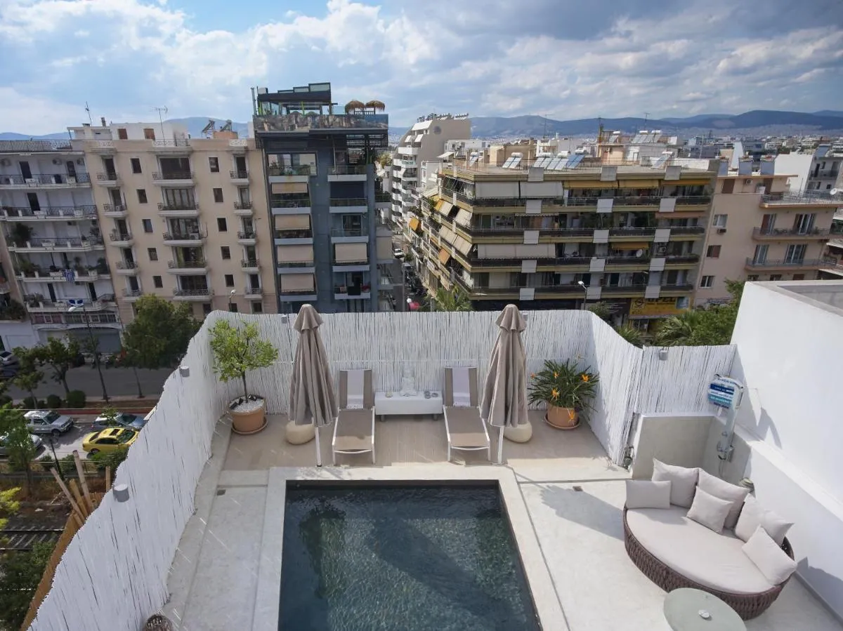 Image 1 of Ma Maison No5 Penthouse Loft, Private Heated Pool, Acropolis view, Ultra high speed Internet 300 Mbps, Short walk to Acropolis, Parking upon request, 1′ from metro