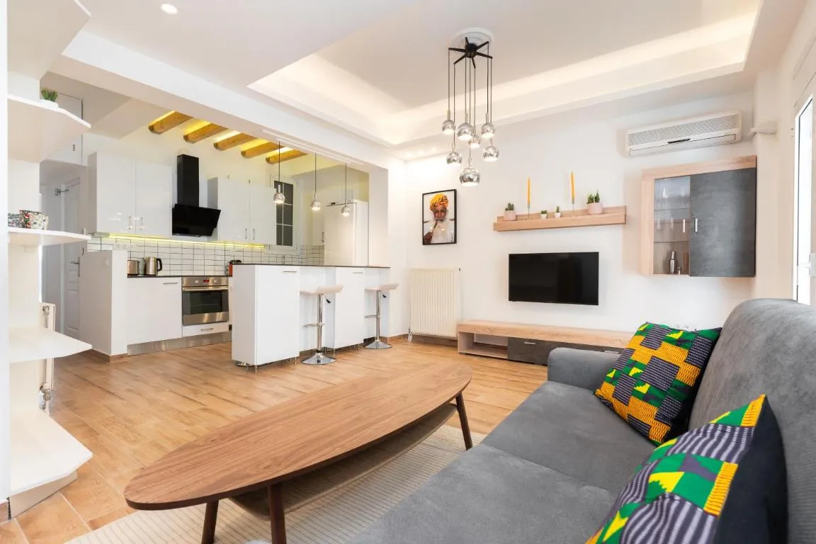 Image of Modern Apartment, Short Walk to Acropolis Sites