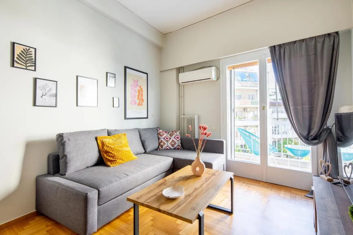 Image of Spacious apartment with partial Acropolis view