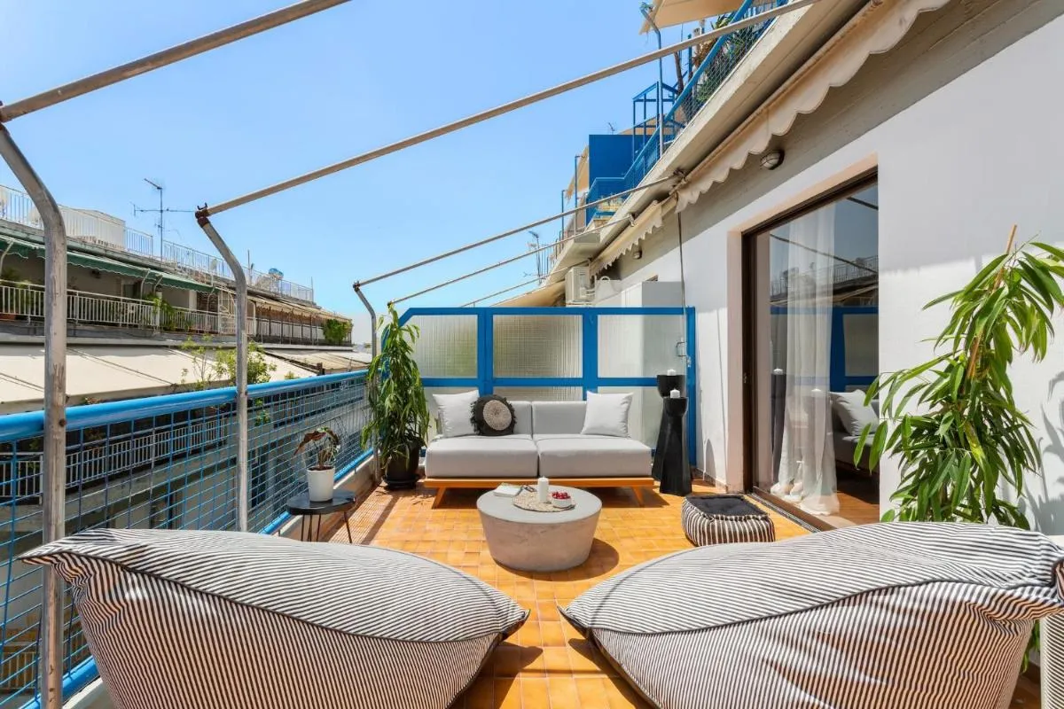 Image 4 of Acropolis View 2-Bedroom Apt, Minimal-Safari Vibe, Big Balcony!