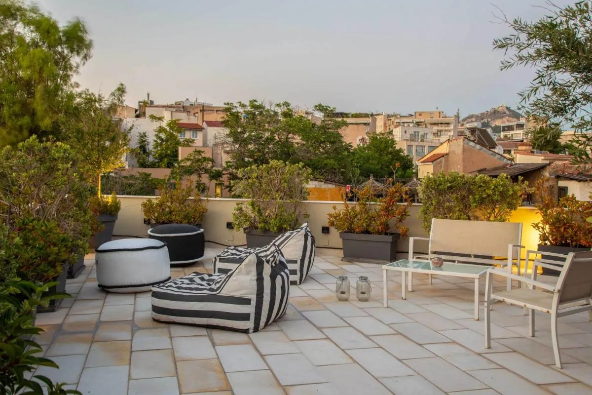 Image 3 of Superb Central Athens Suite with Rooftop, Perfect for 5 Guests, 85sqm