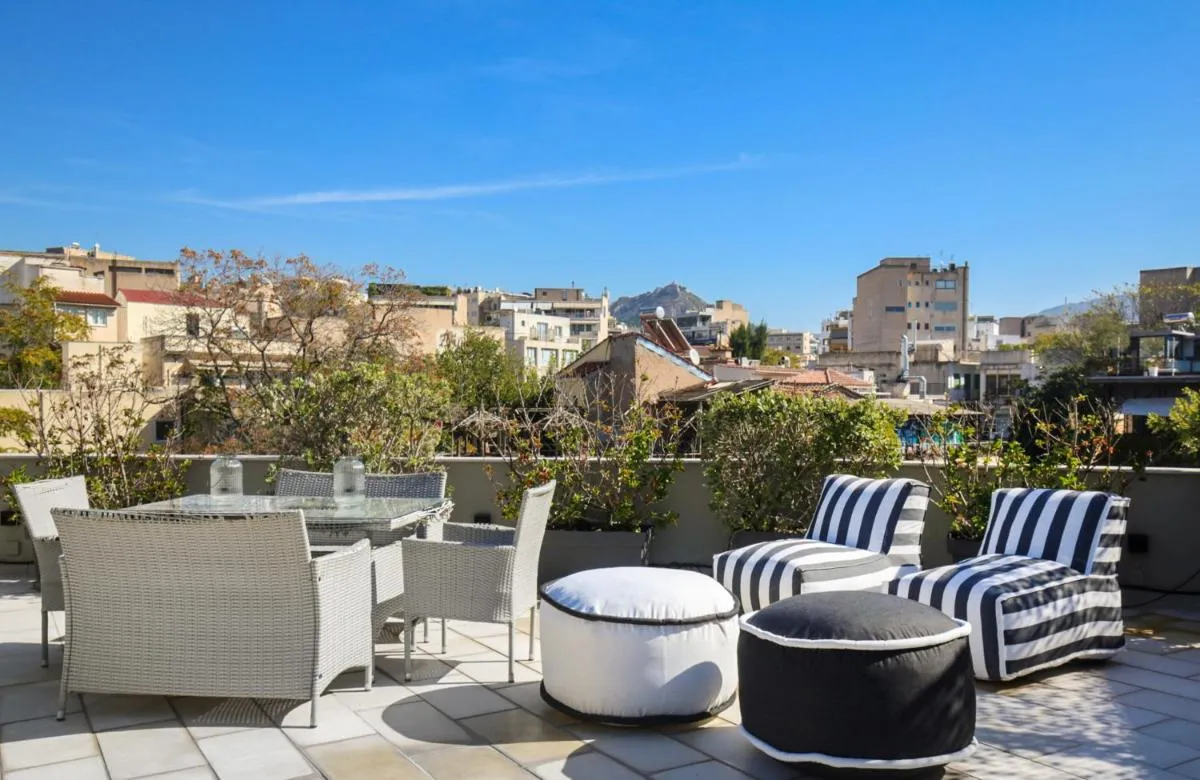Image 1 of Superb Central Athens Suite with Rooftop, Perfect for 5 Guests, 85sqm