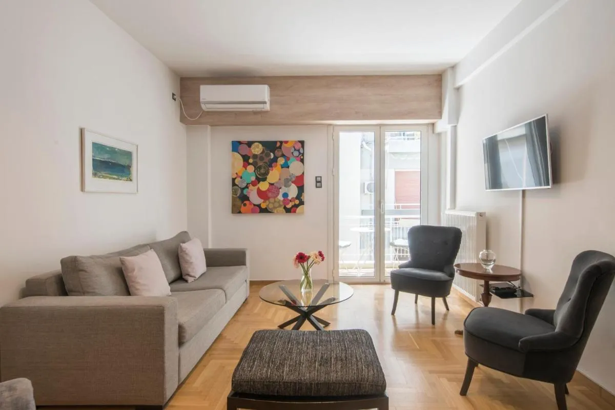 Image 1 of Delightful Stylish Two Bedroom Condo in Hip Area of Central Athens