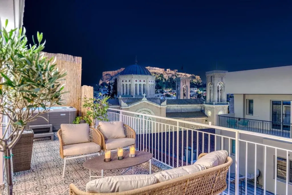 Image of Luxury Apt with Acropolis view Balcony and Jacuzzi