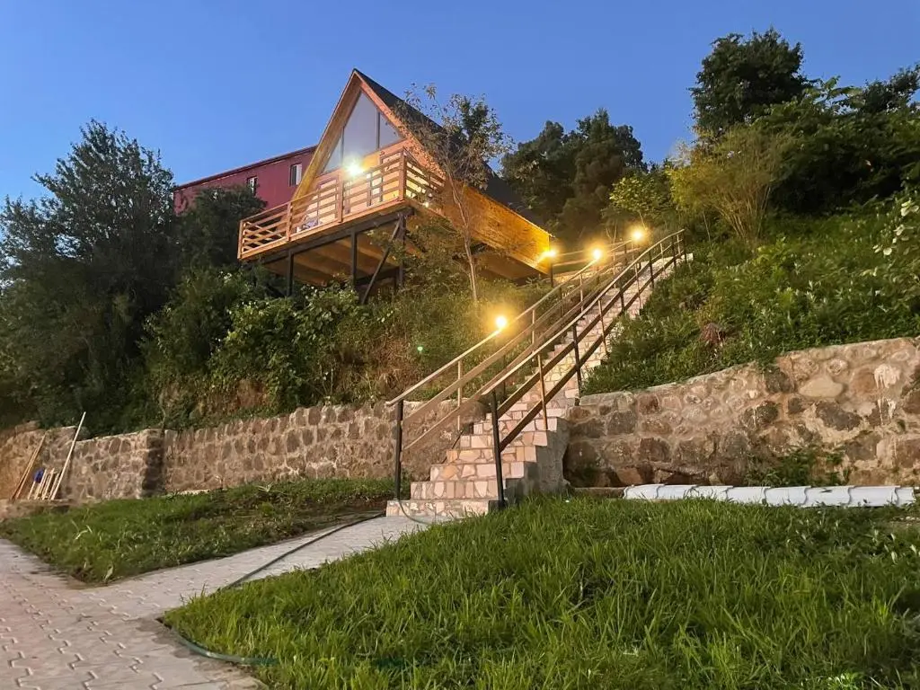 Image of Beautiful Wooden house with seaside views