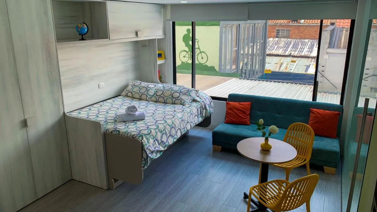 Image 1 of APTOTIV209 – Espectacular aparta estudio tipo loft – Chapinero – Wifi – TV