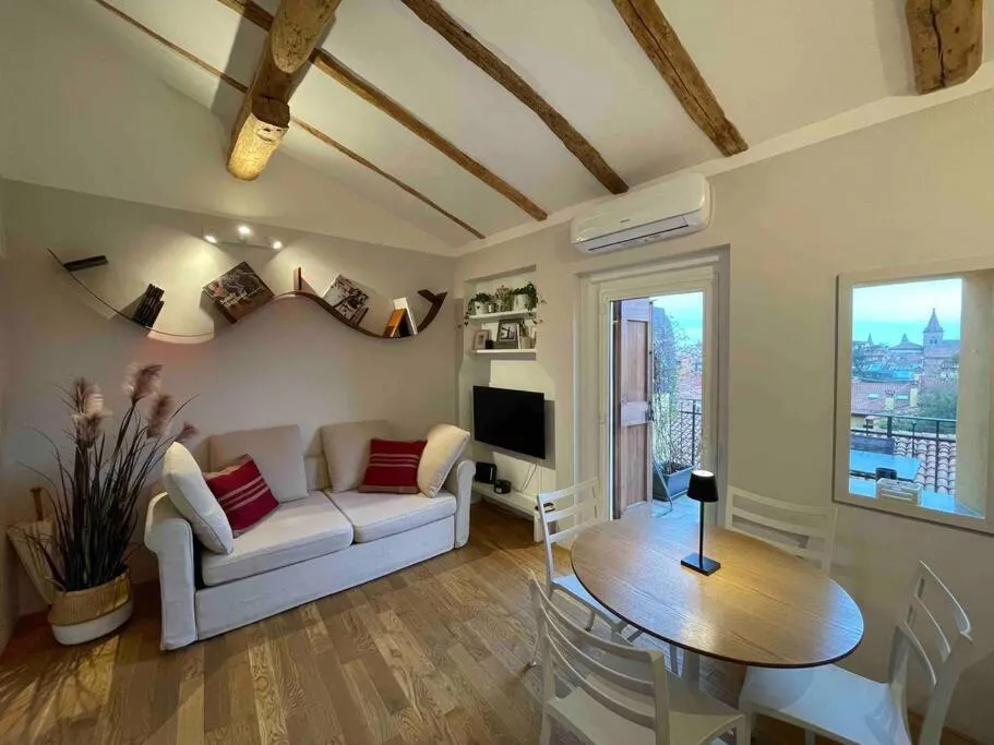 Image of Romantic attic room with panoramic view