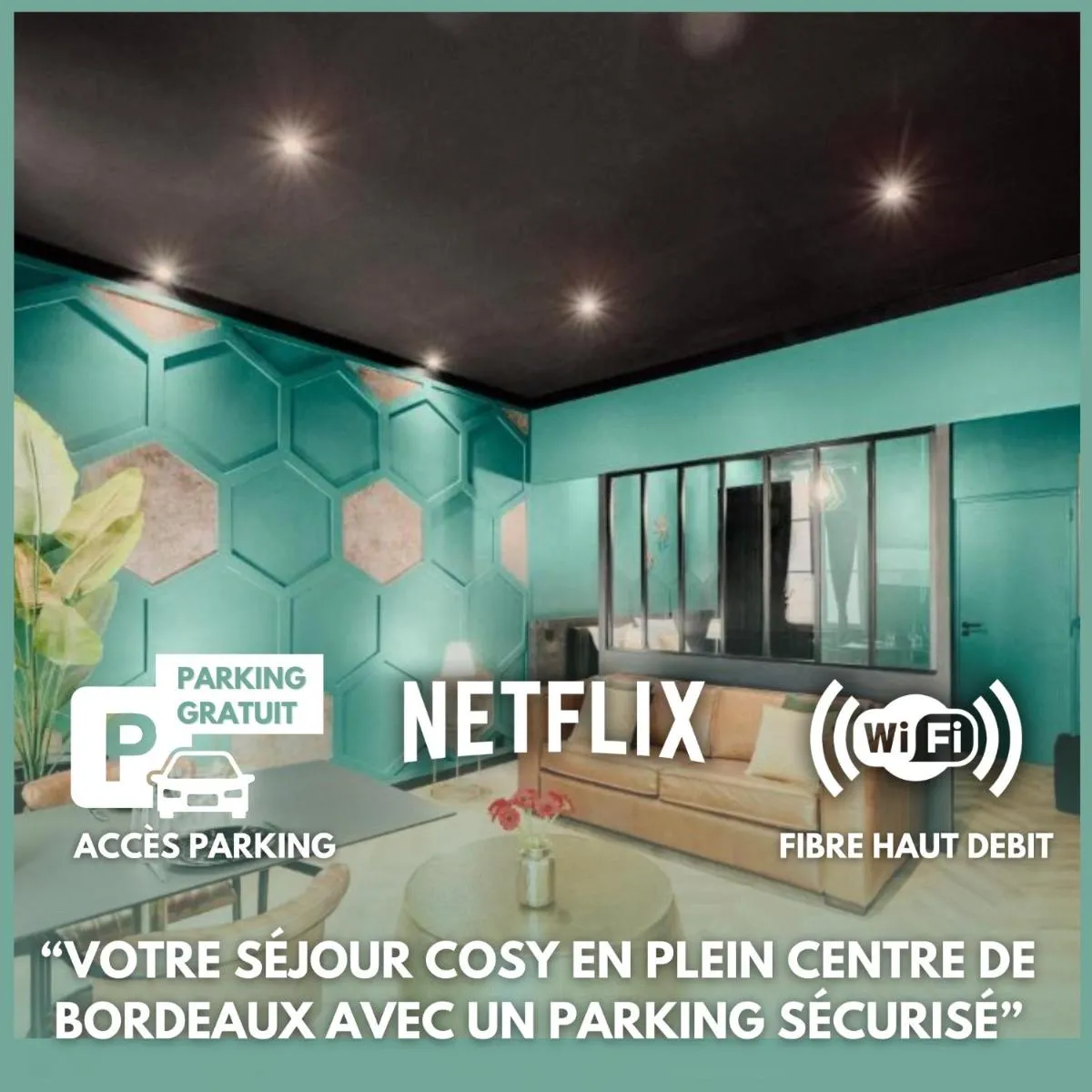 Image 3 of FREE PARKING – Self Checkin – WIFI – NETFLIX – CITY CENTER – LE COSTE by SUPERBORDEAUX