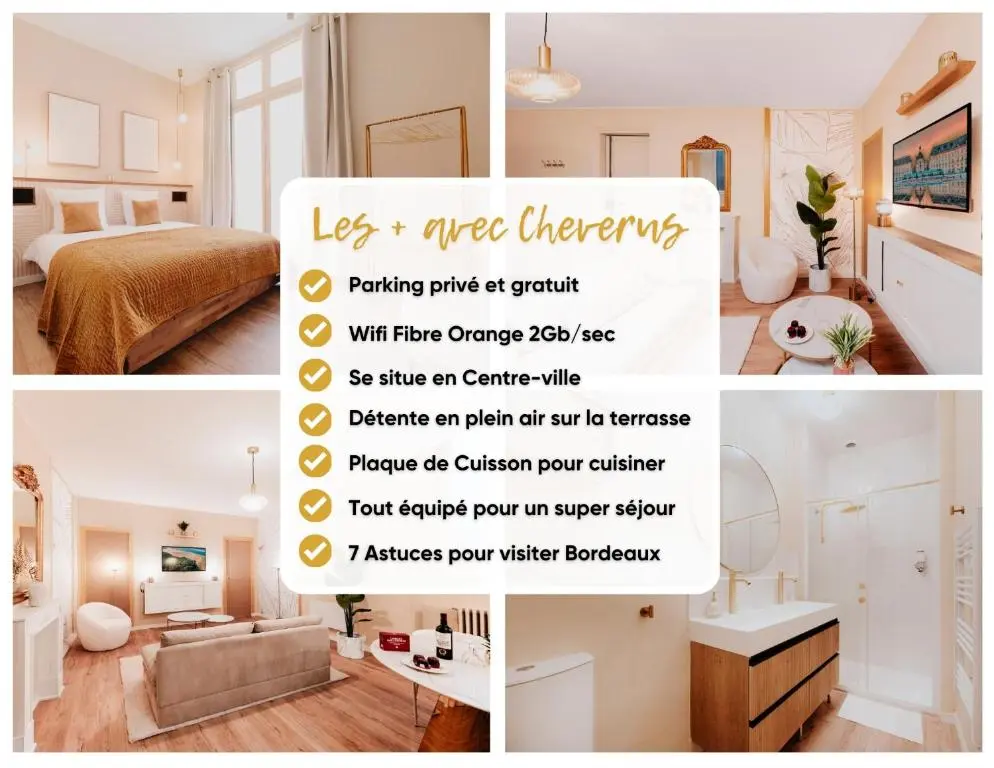 Image of FREE Parking – Self Checkin – WIFI – Balcony – LE CHEVERUS – SUPERBORDEAUX