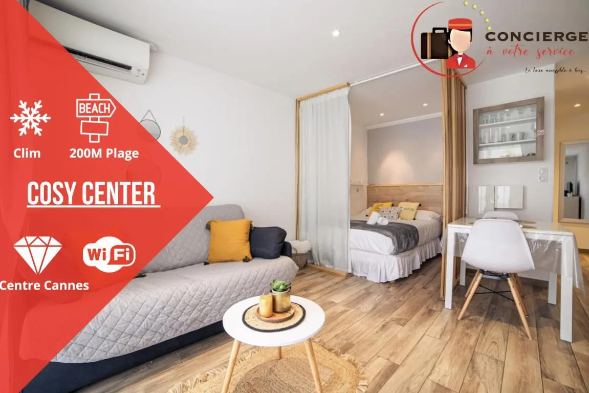 Image of Cosy Center – Rue d’antibes – 200m plage- Clim – wifi – Unique