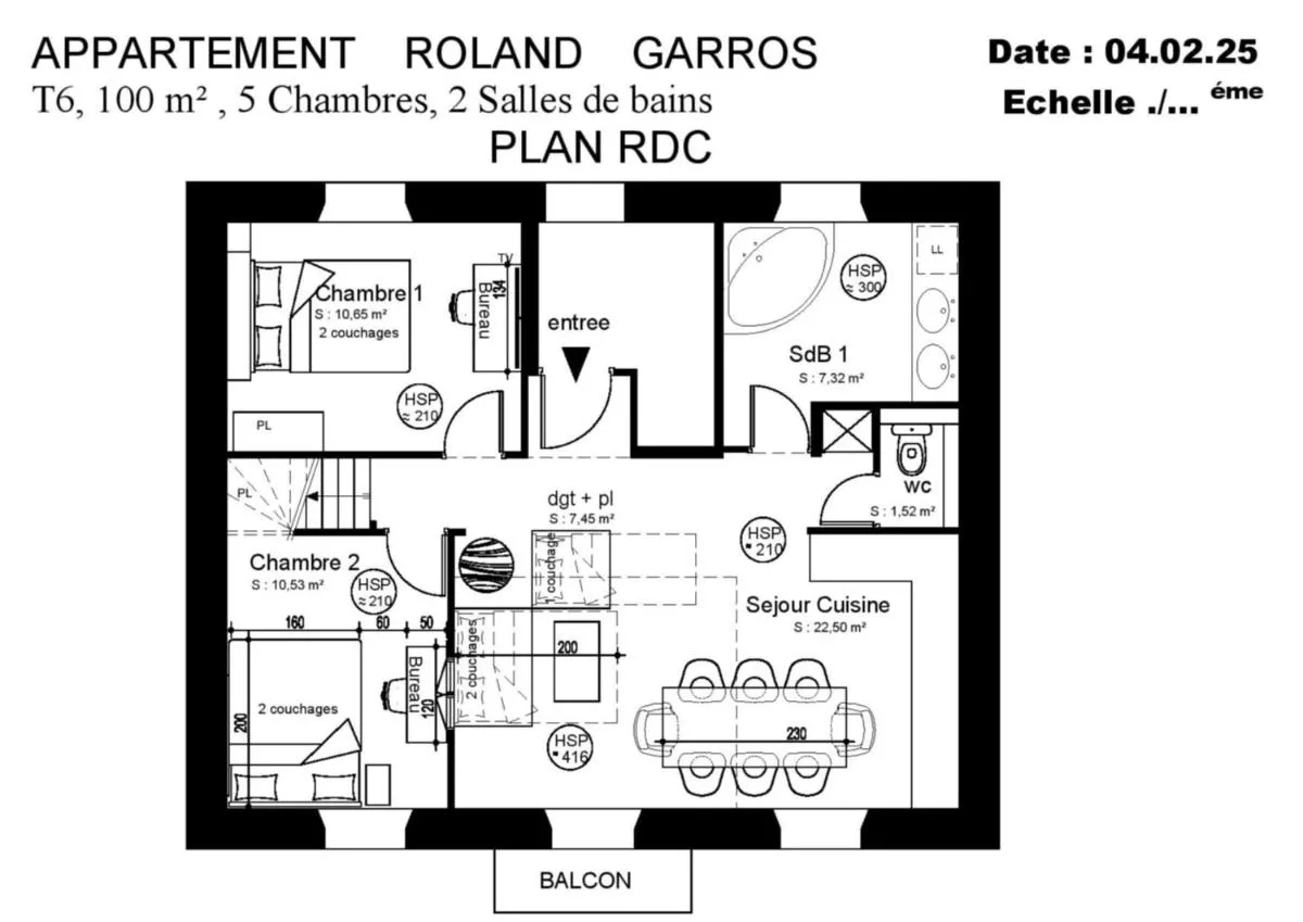 Image 6 of DUPLEX 5 chambres Clim WIFI Cannes