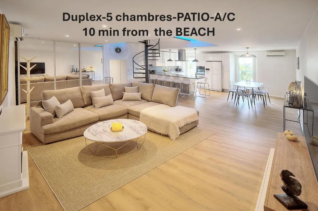 Image of ELEGANT DUPLEX 5 CHAMBRES PLAGES du MIDI A5B03