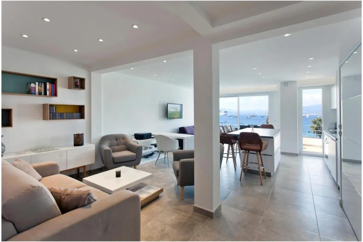 Image 4 of REF 1229 – Cannes Croisette – Sea view apartment for rent