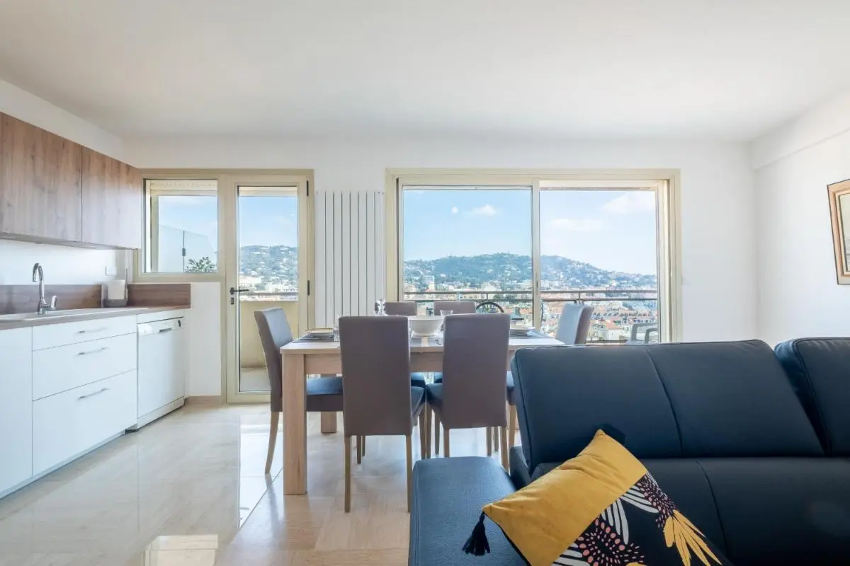 Image 1 of 3-Br apartment near downtown Cannes Sea view parking
