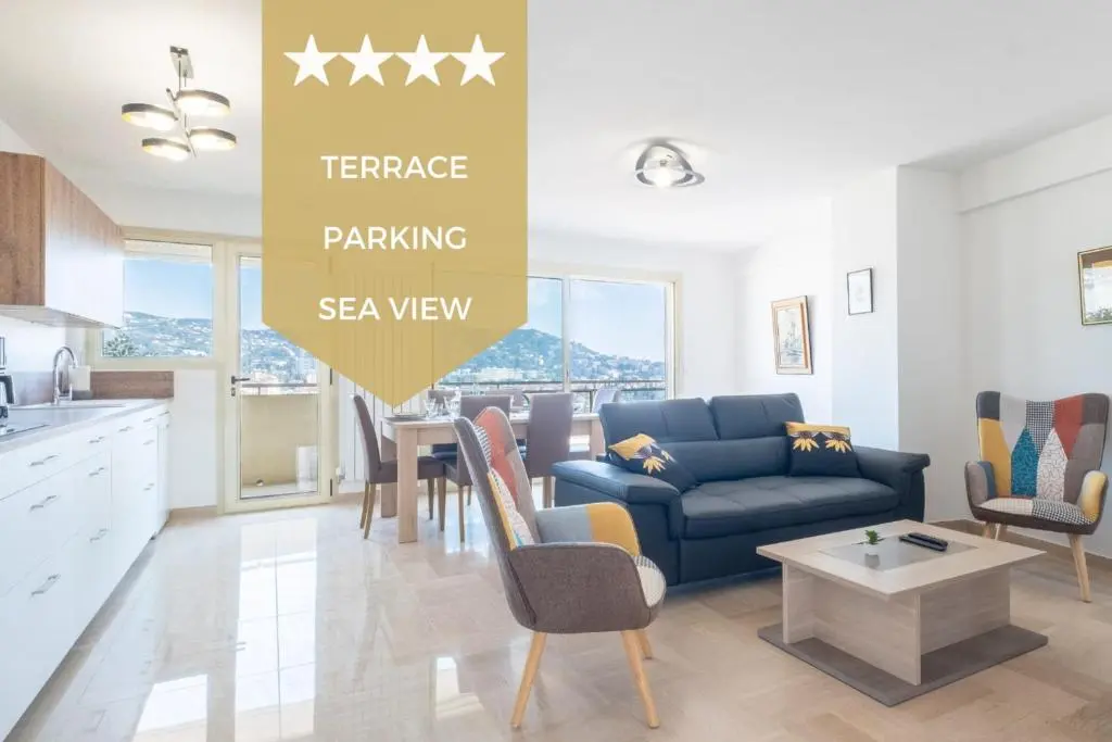 Image of 3-Br apartment near downtown Cannes Sea view parking