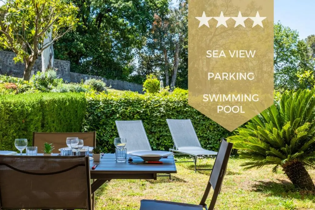 Image of Garden-Level Apartment Pool & Sea View