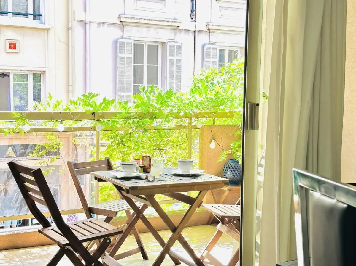 Image 5 of L’azur – 3 pièces centre Cannes – Terrasse