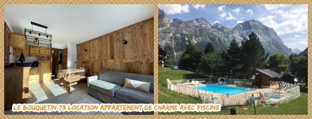 Image of Le Bouquetin 73 Appartement cosy type chalet avec piscine au pied des pistes et superbe vue panoramique