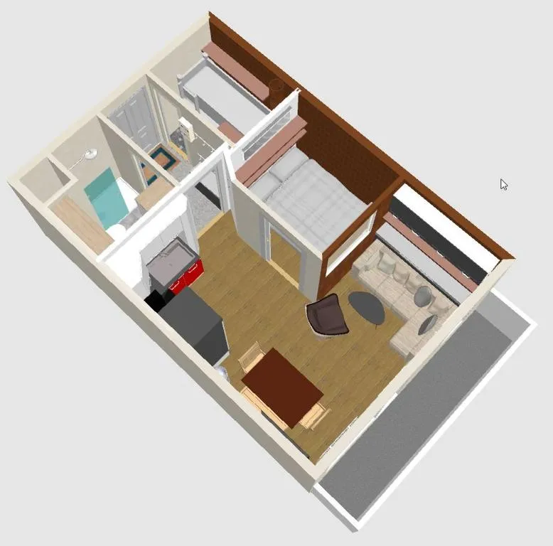 Image of MyHome – Rénové en 2024 ! Hameau Borsat 3 15 – studio 2 cabines 4 pax sur les pistes