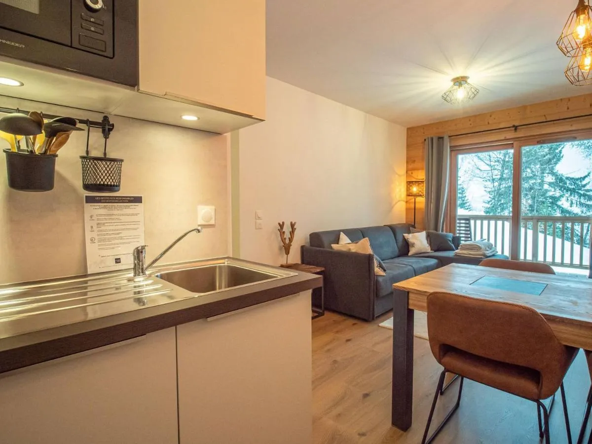 Image 6 of Valmorel: Appt 6 pers, 2 ch, parking, wifi, skis aux pieds – FR-1-356-511
