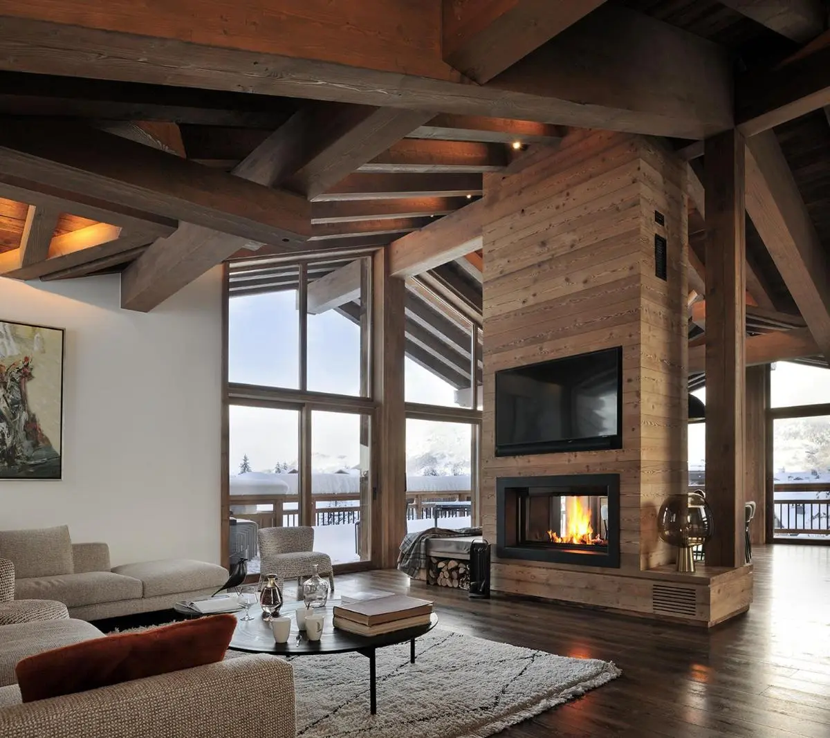 Image 4 of Chalet Le Moulin, Courchevel Le Praz, 6 chambres, Ski in, Ski out