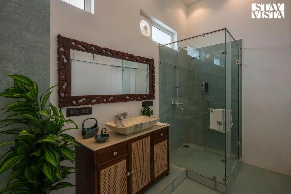 Image 2 of StayVista’s Indraj Manor – Roman-Inspired Villa with Posh Interiors, Mesmerizing Garden & Outdoor Fireplace