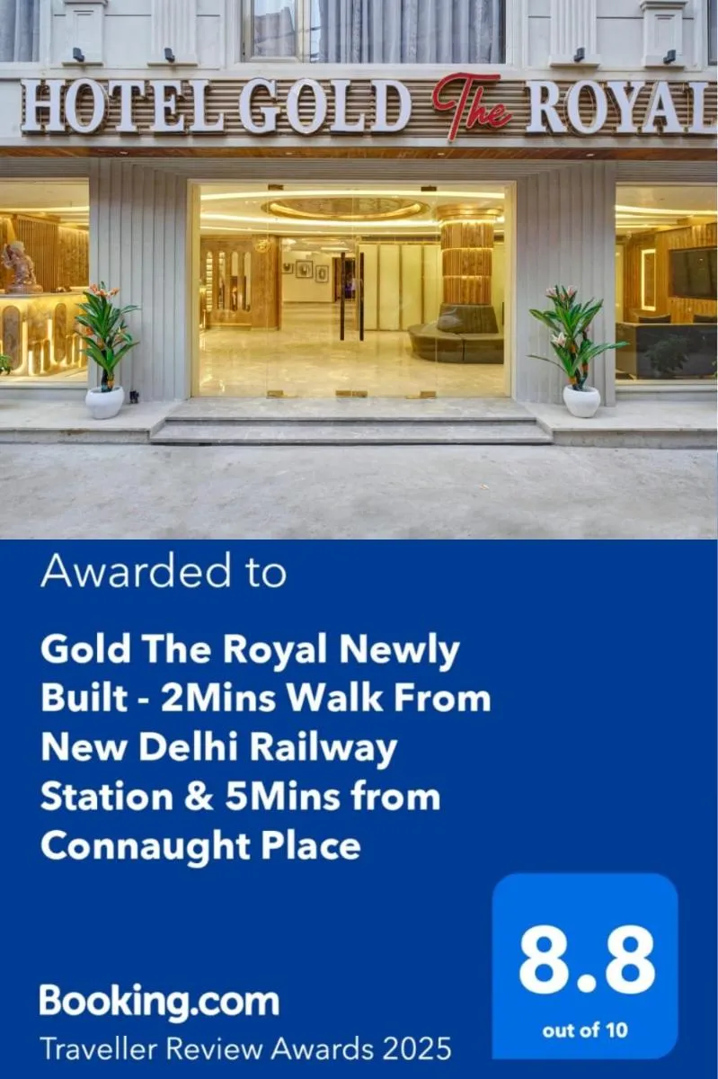 Image 3 of Newly Built Gold The Royal With Rooftop Restaurant – 2Mins Walk From New Delhi Rail Station & 5Mins from Connaught Place