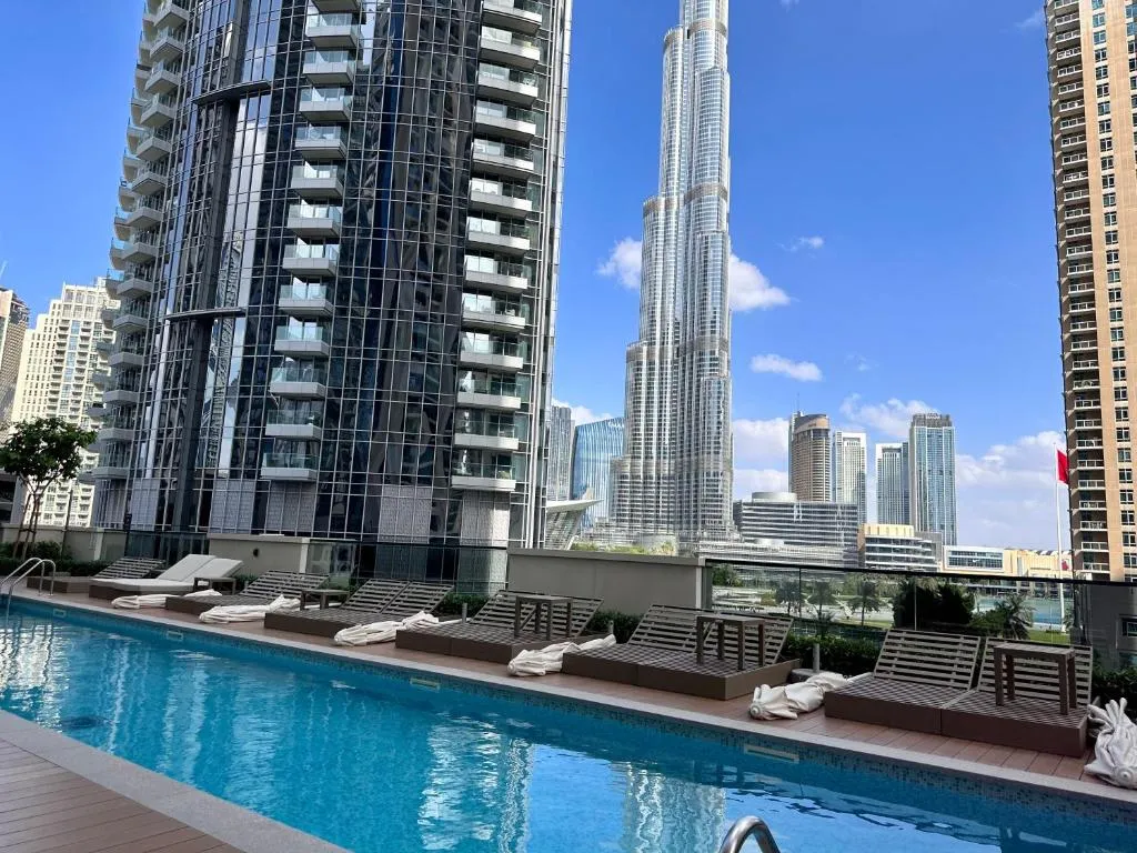 Burj Khalifa view – Modern 1BDR apartment