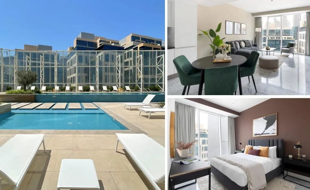 Silkhaus contemporary 1BDR in Business Bay, pool & gym access