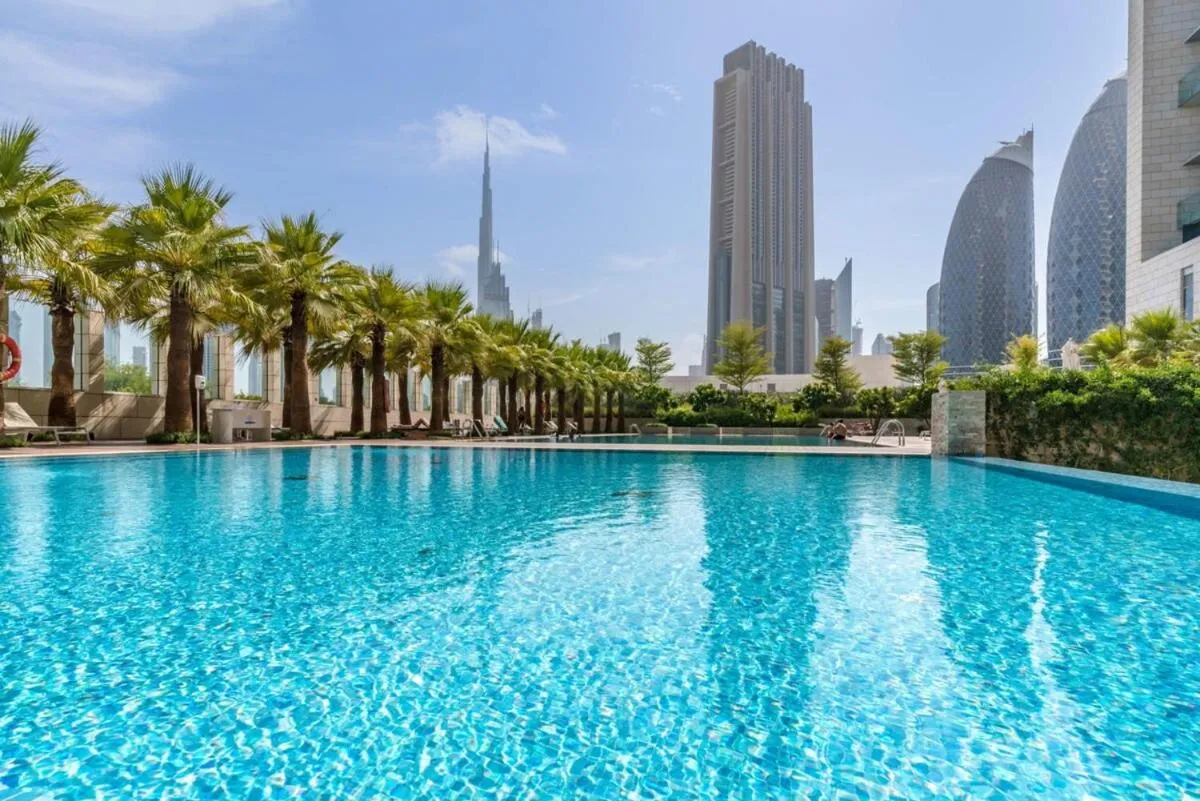 Silkhaus elegant studio with Burj Khalifa view and balcony - 2