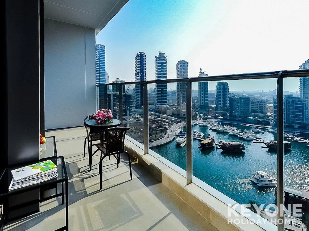 Sophisticated One Bedroom with Full Marina View