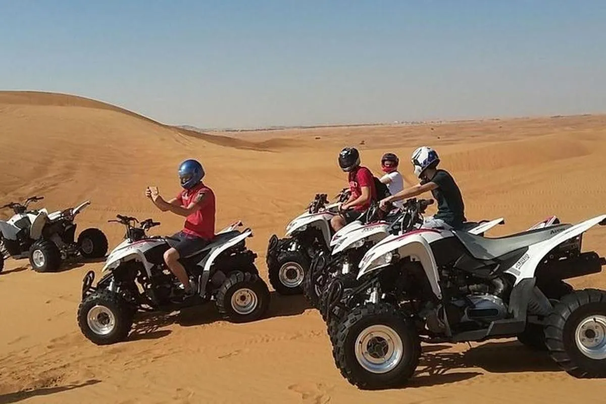 Image 0 of 1-Hour Quad Bike Adventure: BBQ Dinner, Sandboarding & Shows!