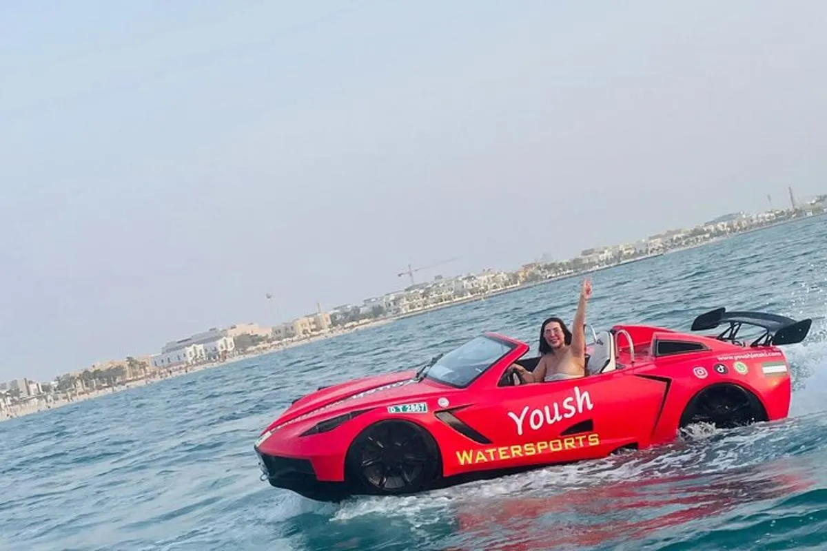Image 1 of 30Min Jetcar Dubai with Burj Al Arab Views-Free Ice Cream