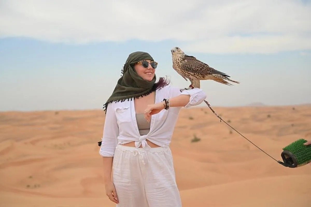 Image 1 of 4 Hour Morning Desert Safari with Camel Ride & Sand Boarding