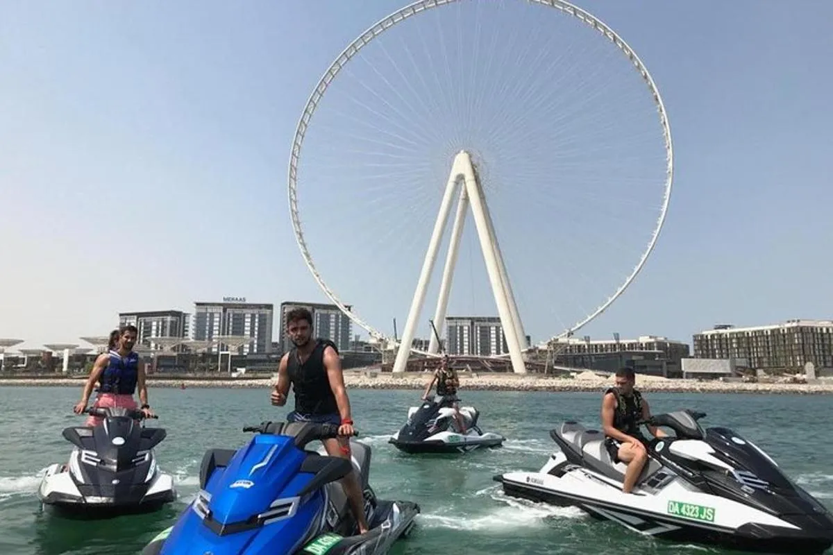 Image 1 of 90 Minutes Dubai Palm Jumeirah Jetski Tour