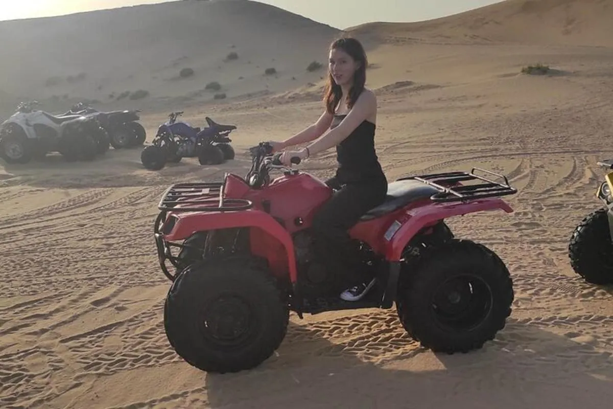 Image 5 of Abu Dhabi: 7-Hours Desert Safari with BBQ, Camel Ride & Sandboarding