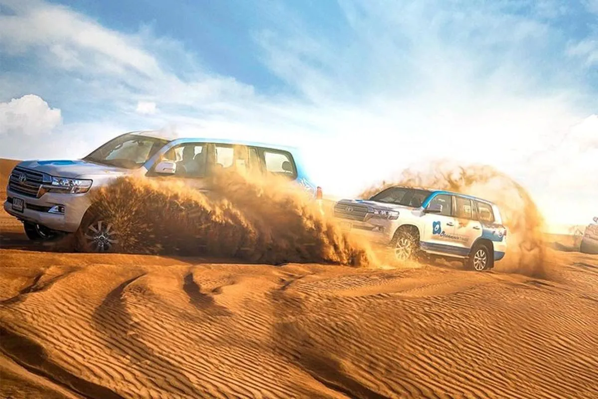 Image 3 of Abu Dhabi: Desert Safari with BBQ, Camel Ride & Sandboarding