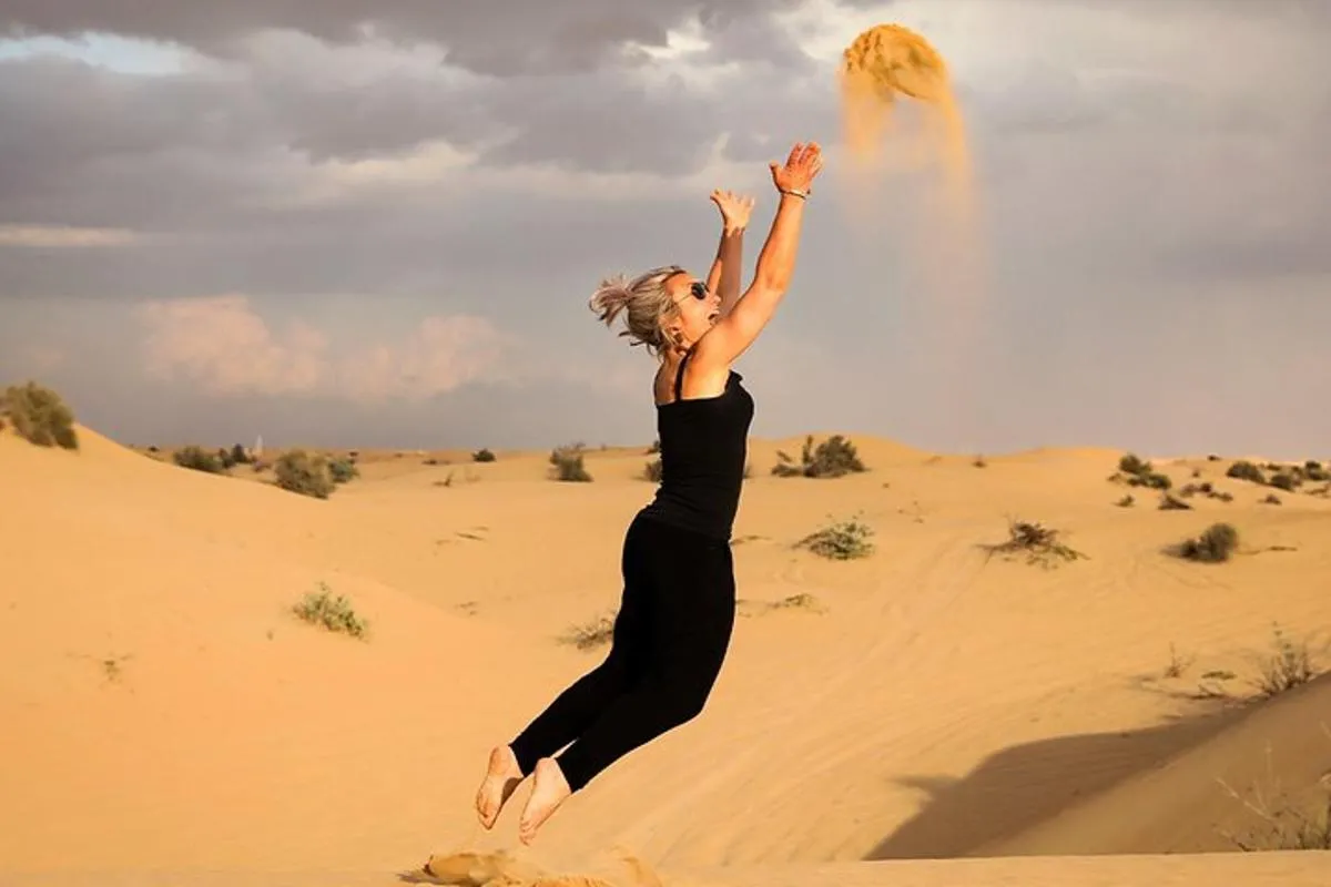 Image 6 of Abu Dhabi: Desert Safari with BBQ, Camel Ride & Sandboarding