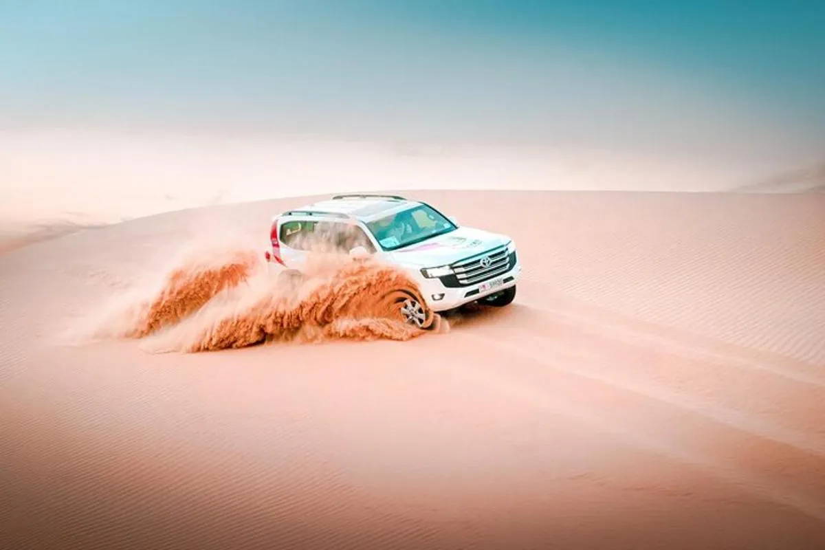 Abu Dhabi Morning Desert Safari: 4×4 Dune Bashing, Camel Ride and Sandboarding