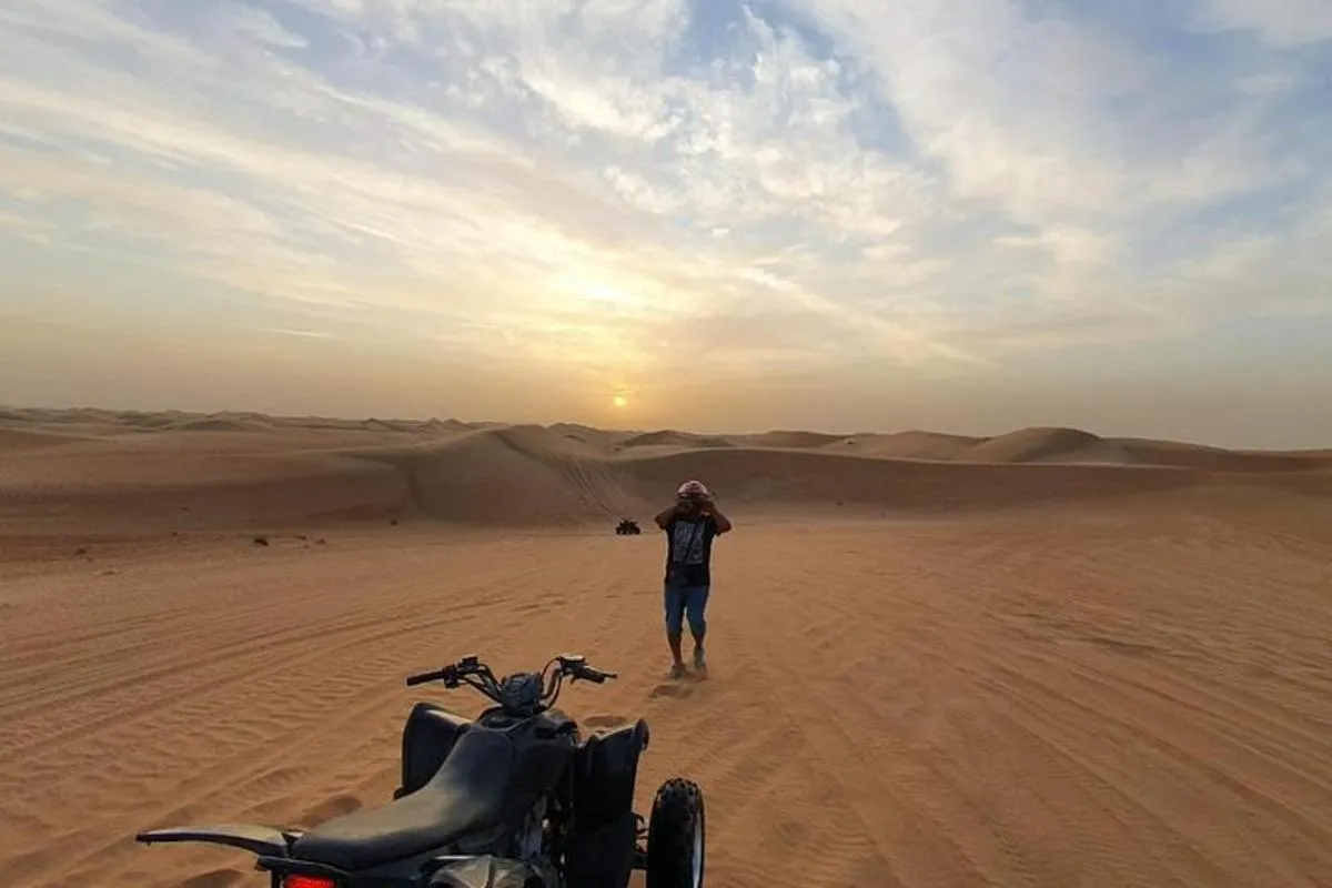 Image 1 of Adventure quad bike tour ( 2 hour private quad biking to deep desert )