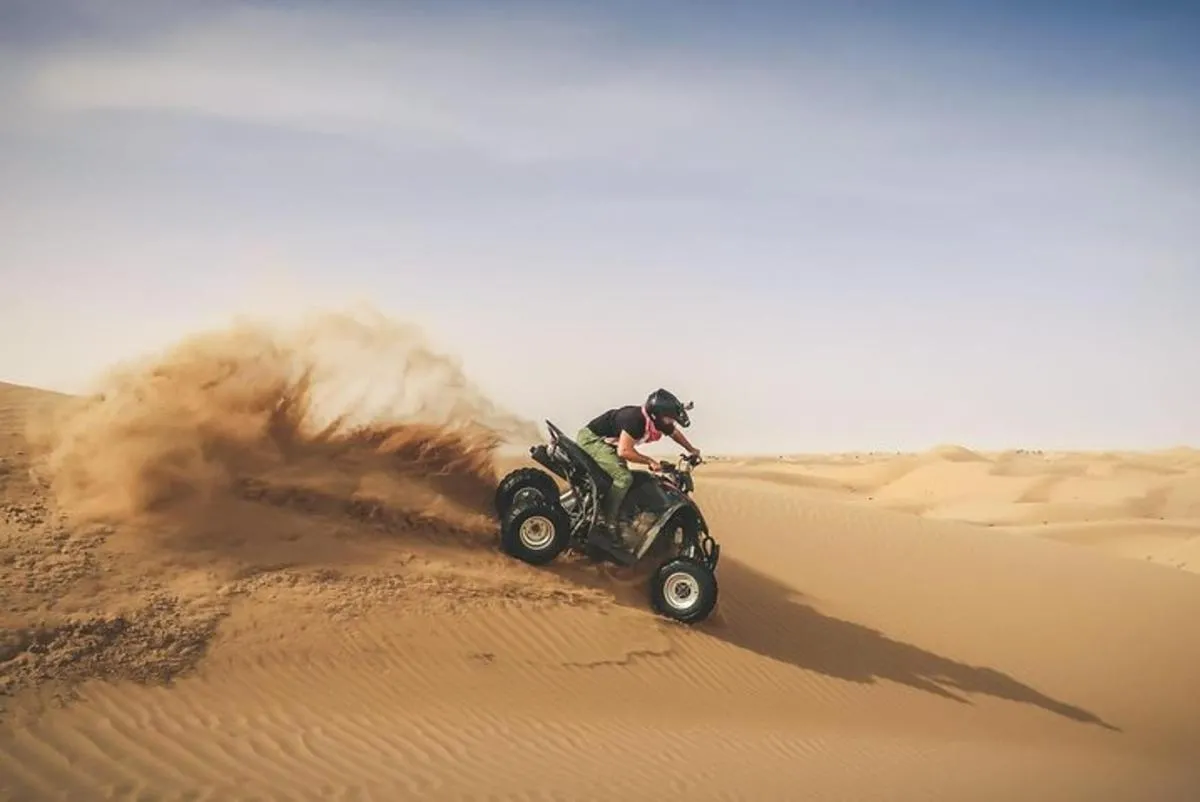 Image 5 of Adventure quad bike tour ( 2 hour private quad biking to deep desert )