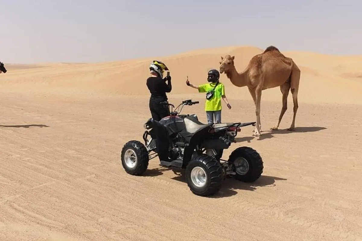 Image 6 of Adventure quad bike tour ( 2 hour private quad biking to deep desert )
