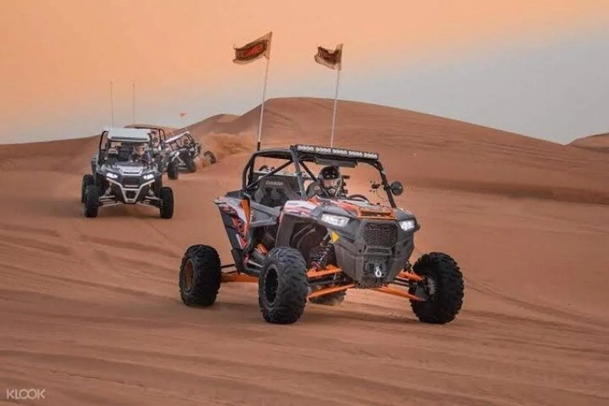 Image 1 of Buggy Ride Dubai & Dubai Desert Safari & Camel Ride with pickup
