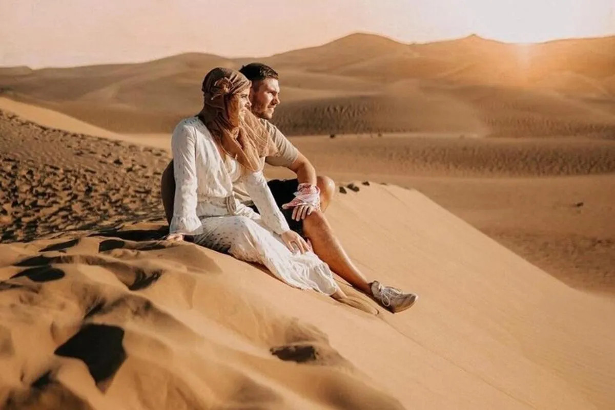 Image 1 of Desert Safari Private Camel Ride & Sandboarding