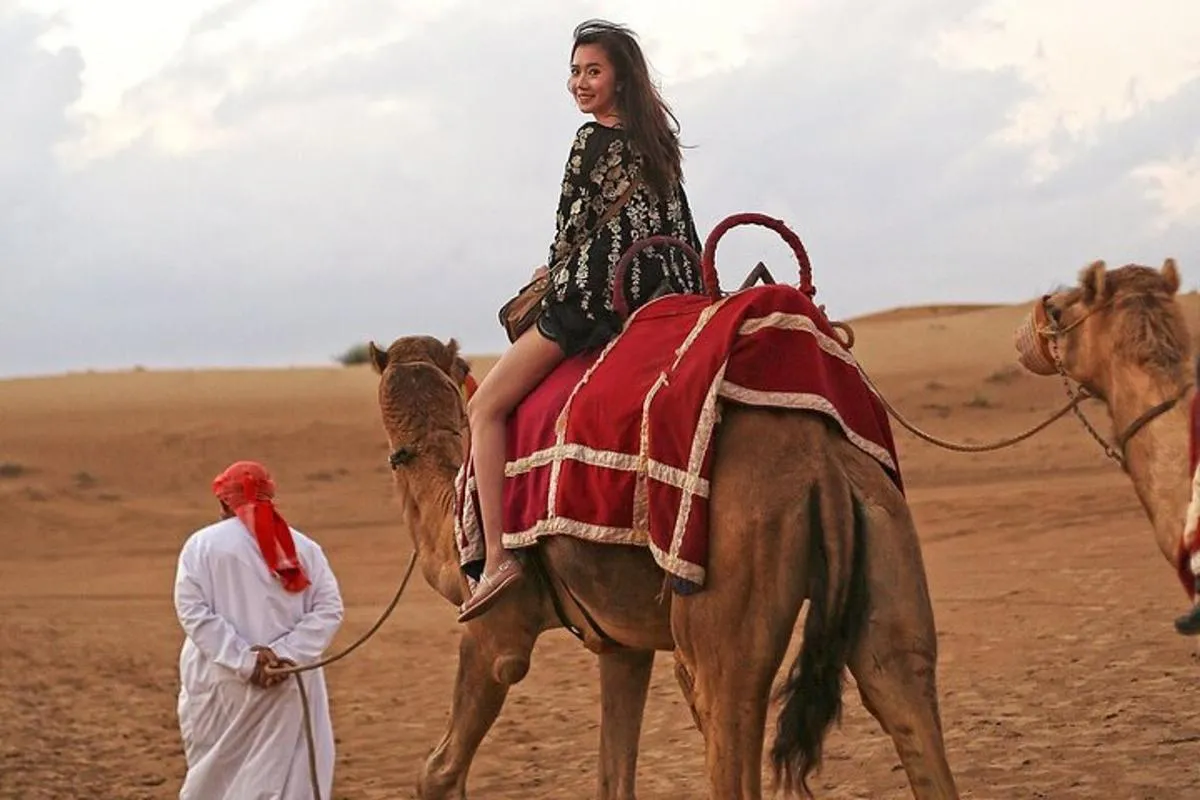 Image 3 of Desert Safari Private Camel Ride & Sandboarding