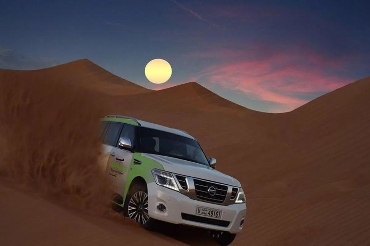 Image 0 of Desert Safari Tour, Quad Bike with BBQ Dinner & Show from Dubai