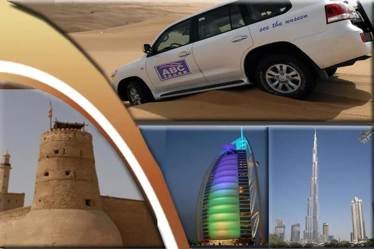 Image 0 of Dubai City Tour (Old & New) Desert Safari, BBQ, Camel Ride, Shows