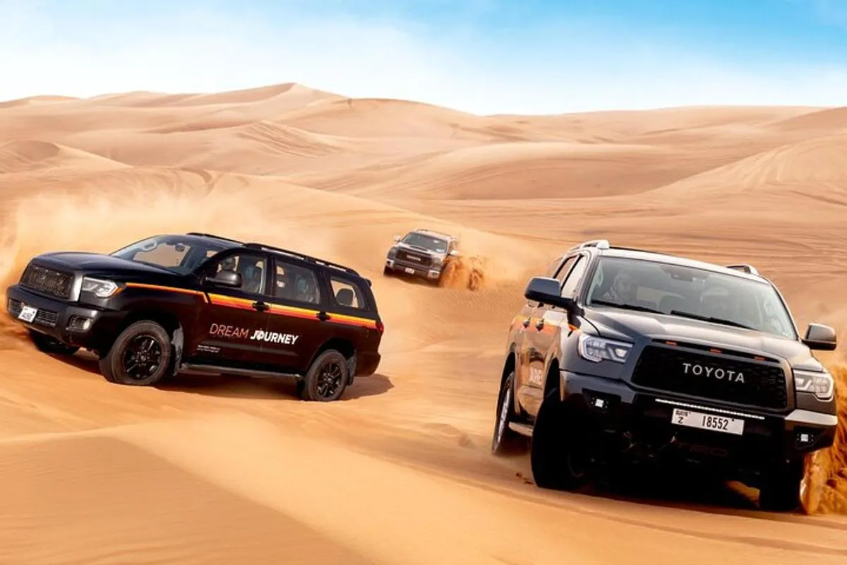 Image 1 of Dubai Desert Journey: Red Dunes Safari with BBQ in Bedouin Camp